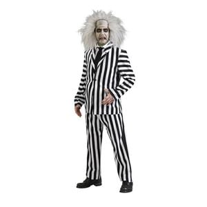 Beetlejuice Beetlejuice Deluxe Adult Costume Dress Up Party/Halloween Standard