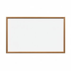 Whiteboard Magnetic with Oak Style Frame 900x600mm