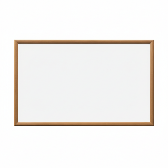 Whiteboard Magnetic with Oak Style Frame 900x600mm