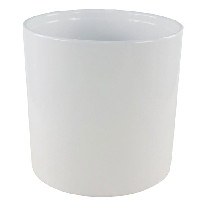 Northcote Pottery 15 x 16cm White Ava Ceramic Cylinder Pot