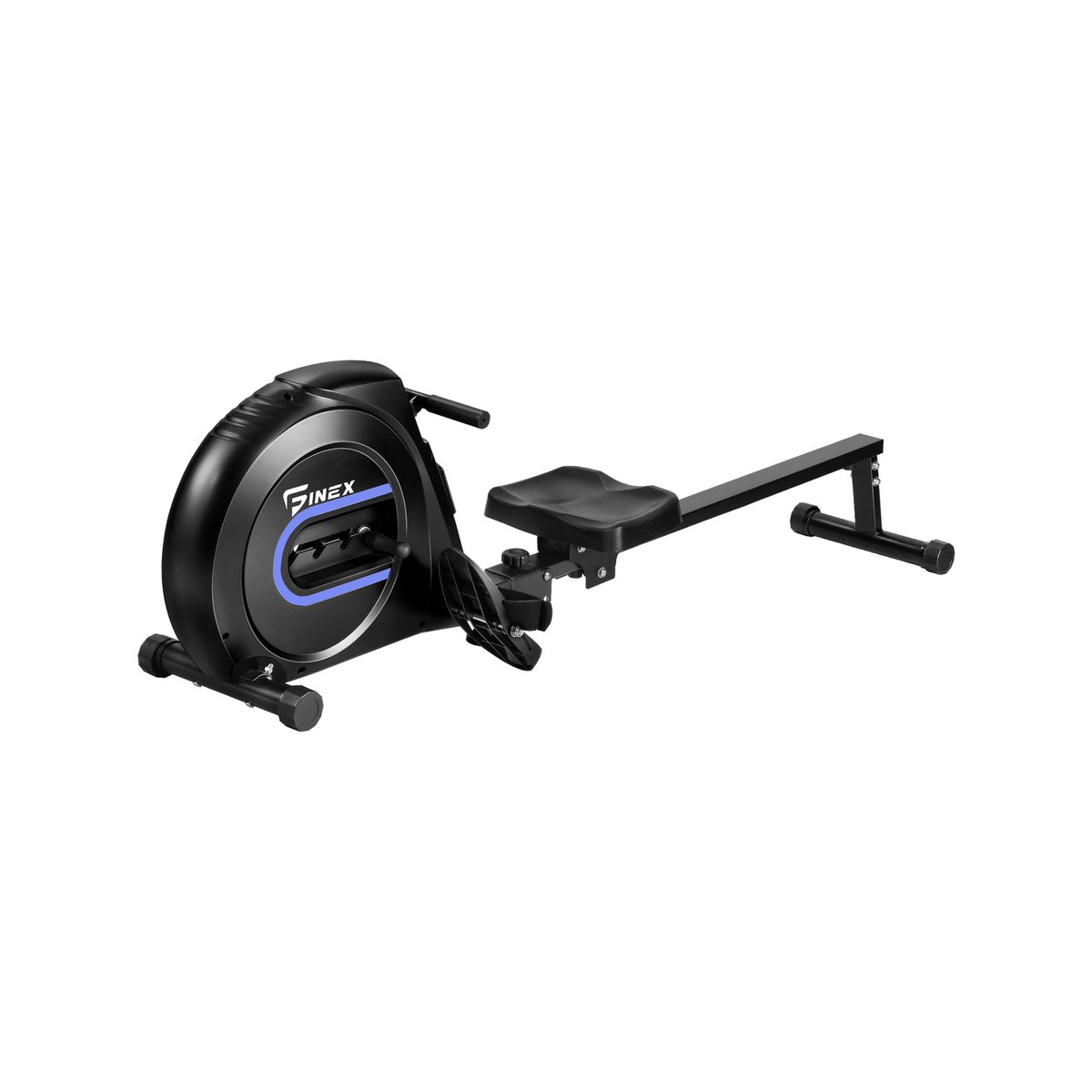 Finex Rowing Machine Foldable Cardio Exercise Rower Blue - Bunnings ...