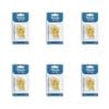 6x 70pc Malli Sewing Metal Dressmaker Fabric Gourd Safety Pins 22mm Assorted
