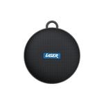 Laser Portable Water-Resistant Bluetooth Speaker with Bonus Bicycle Mount & Carabiner Clip Black