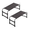 SOGA 120x45cm Black Cross Bed Movable Desk Table w/ Adjustable Length & Height