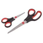 Stainless Steel Scissors 2pc Set - Black