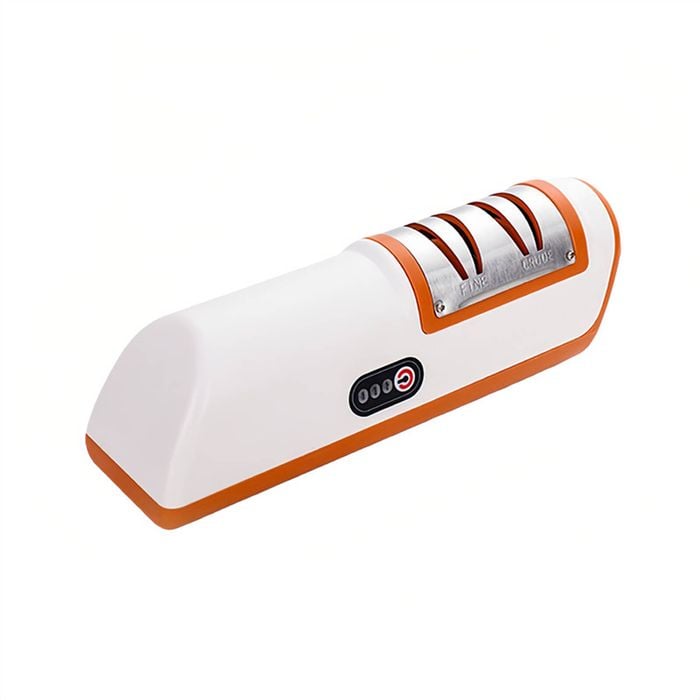Catzon Rechargeable Electric Knife Sharpener Compact Cordless Sharpener-Orange