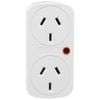Click Vertical Double Adaptor Surge Protector