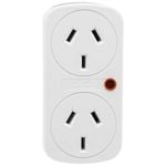 Click Vertical Double Adaptor Surge Protector