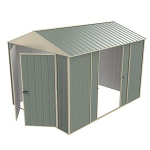 Build-a-Shed  2.3 x 3.0 x 2.3m Gable Double Sliding Side Door Shed - Green