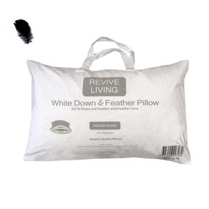 Bloomington 70% Feather 30% Down Superior Medium Standard Pillow 48 x 73 cm