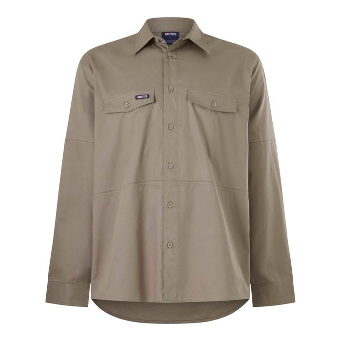 Citeco Khaki Long Sleeve Shirt - Size XL