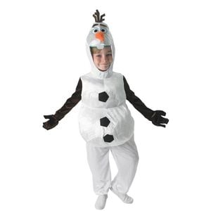 Olaf Snowman Kids Halloween Costume with Padded Jumpsuit, Gloves and Character Head, 6-8-YRS