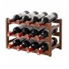 Artiss Bamboo Wine Rack 12 Bottle Walnut