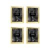 4PK Unigift Noosa MDF/Glass A4 Picture/Photo Frame - Gold