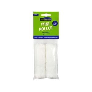 Monarch Pro Renovator 100mm Microfibre Mini Roller 2 Pk 