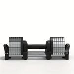 NNETM 1pc Adjustable Stainless Steel Dumbbell - Fitness Training Dumbbell