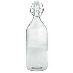 Lemon & Lime Glass Water Bottle 1L 28cm X 9cm