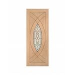 Woodcraft 2040 x 820 x 40mm Entrance Door 01 Glass TG SD45