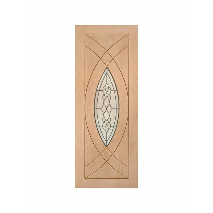 Woodcraft 2040 x 820 x 40mm Entrance Door 01 Glass TG SD45