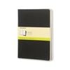 3pc Moleskine 80 Pages Plain Pocket Cahier Xl Office/student Journal Pad Black