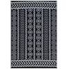 Reversible Outdoor Plastic Mat - Chatai Tomo - Black- 120x170cm