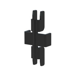 Flexi Storage Home Solutions Black Double Slot Wall Strip Joiner - 2 Pack