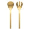 Ecology Forge Set of 2 Salad Servers - Matte Gold
