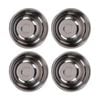 4PK Braz Stainless Steel Kitchen Prep Mixing Bowl Serving Serveware 22cm Silver