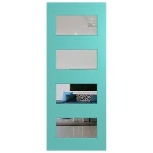 Hume Doors 1980 x 810 x 40mm Nexus 35 Entrance Door Glazed Etchlite - 810mm option_Glazed Etchlite