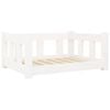 vidaXL Solid Wood Pine Dog Bed White Wooden Puppy Pet Sofa Couch Animal Supply