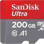 SanDisk 200GB Ultra microSDXC 120Mb/s Class 10 UHS-I Micro SD Card
