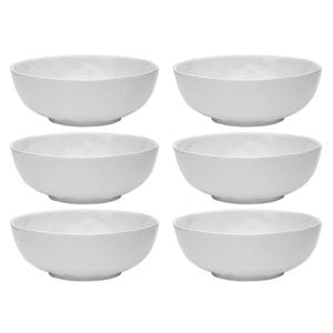 6PK Ecology Speckle Milk 18cm Stoneware Soup Bowl Round - White