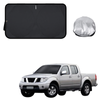 Front Windscreen Sun Shade for Nissan Navara King Cab 2005 - 2014 (D40) - Standard 150 x 85 cm - Black