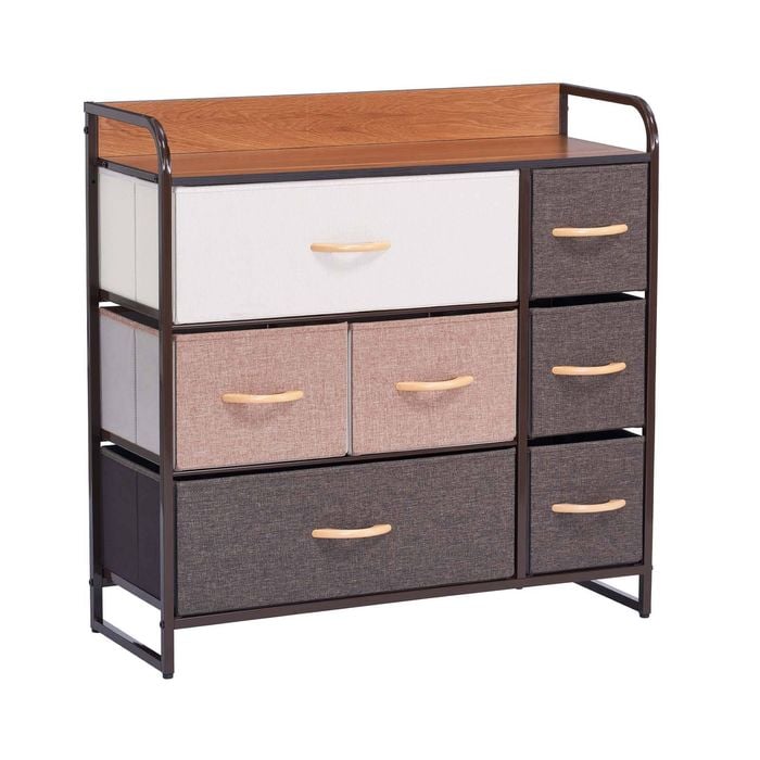 Bellos Living 7 Drawer Chest Fabric Drawers