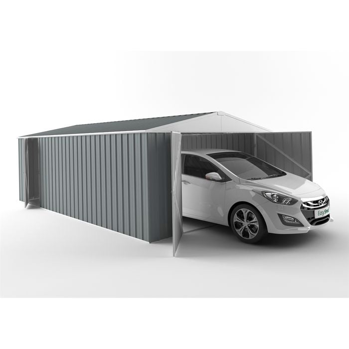 EnduraShed 7.5 x 3.75 x 2.48m Tall Garage Garden Shed - Armour Grey