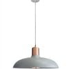 CLA Lighting Pastel Scandinavian Dome Shape Pendant Light Matt Grey