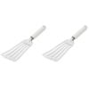 2PK KitchenAid Classic Metal Flex Turner/Spatula Cooking Utensil Porcelain White