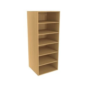 Lugna 1536 x 600 x 580mm Sand 5 Shelf Storage Cabinet