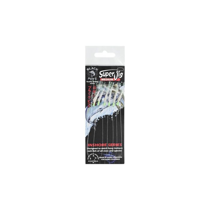 Black Pete Super Jig Inshore Sabiki Pre Made Bait Jig Medium