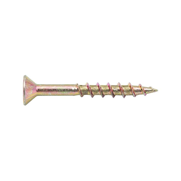 Zenith 10G x 40mm Countersunk Rib Head Chipboard Screws - 50 Pack