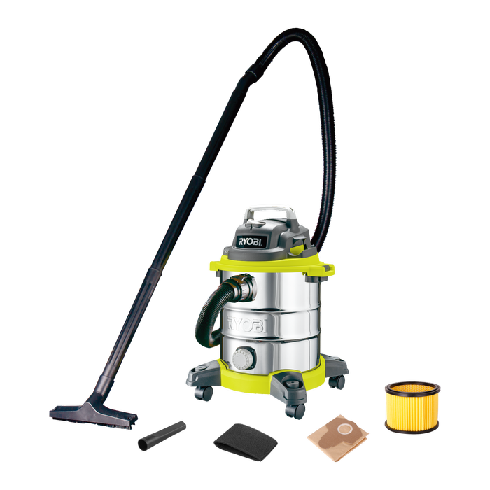 RYOBI 1250W 20L Wet & Dry Vacuum