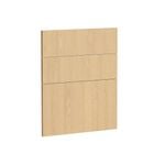 Kaboodle 600mm Oak Latte Modern Drawer Panels - 3 Pack