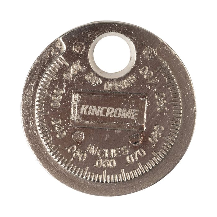 Kincrome Spark Plug Gap Gauge Coin - Metric/ Imperial