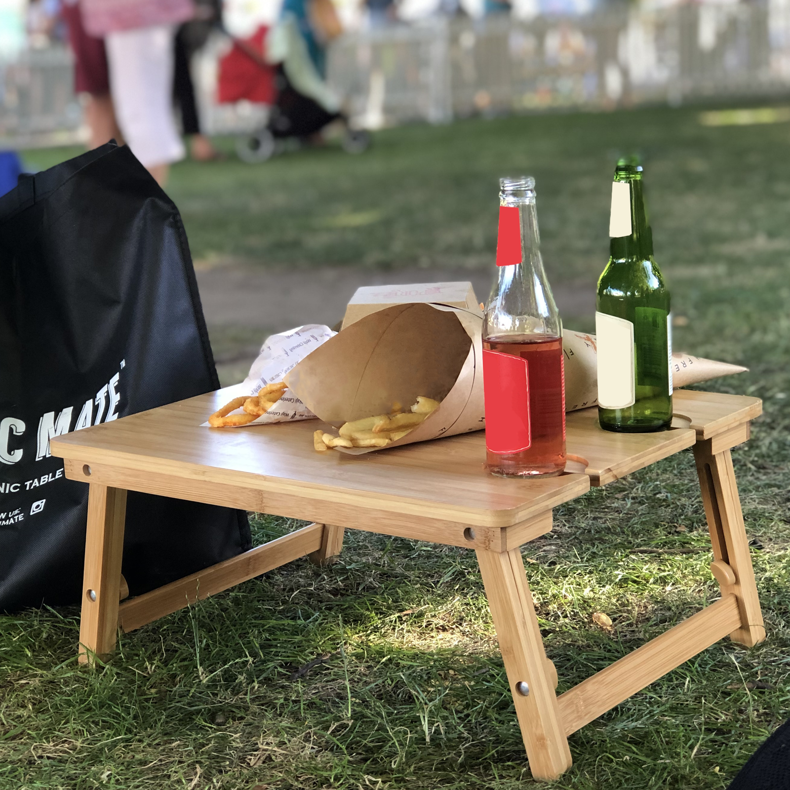 The Picnic Mate Portable Folding Picnic Table Bunnings Australia