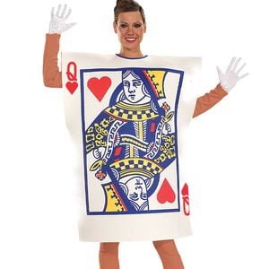 Queen Of Hearts Womens Play Card Tabard Costume - Standard