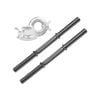 40cm Stainless Dumbell Bar - 25mm Diameter