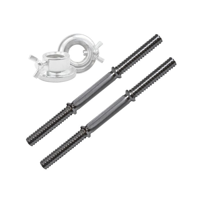 40cm Stainless Dumbell Bar - 25mm Diameter