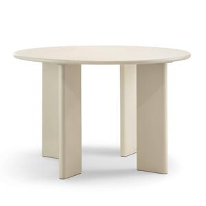 Omni 120cm Ecru Putty Chunky Round Dining Table