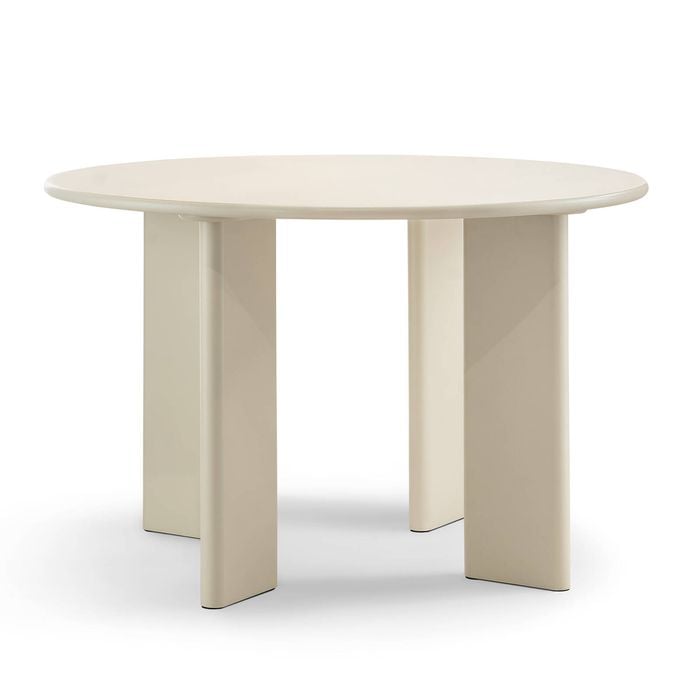 Omni 120cm Ecru Putty Chunky Round Dining Table