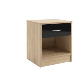 Bardalona Bedside Table - Gloss Black
